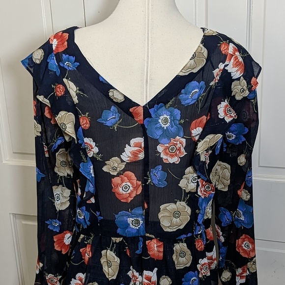 NWT ~ LUMIERE Peplum Hem Flowy Top - Picture 3 of 8
